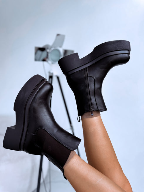 Zābaki ar gumiju sānā "NEW STYLE LQ-139" - CHOCO